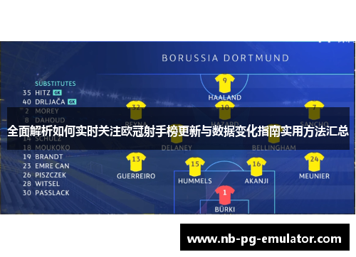 全面解析如何实时关注欧冠射手榜更新与数据变化指南实用方法汇总